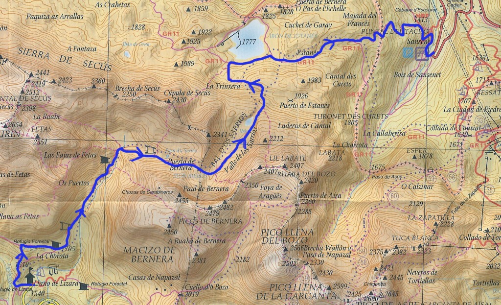 Lizara - Valle de los Sarrios- Sansanet