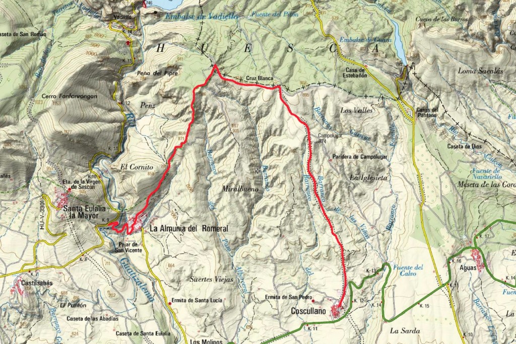Mapa Excursión 17 Diciembre Rutas-TAA